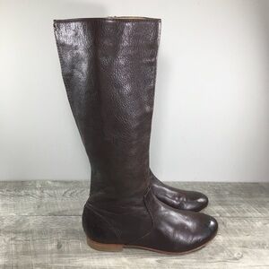 FRYE Womens 76010 Jillian Pull-On Brown Leather Riding Booties Boots Size 7